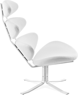 The Corona Chair Wool/White image.