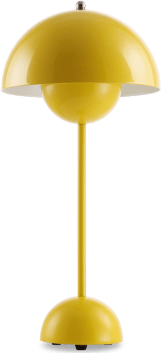 Flowerpot Style Table Lamp Yellow image.