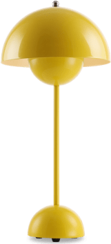 Flowerpot Style Table Lamp Yellow image.