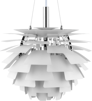 Artichoke Lamp  White/84 CM image.