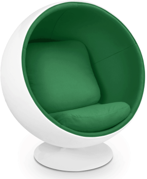 Ball Chair Green/White/Medium image.