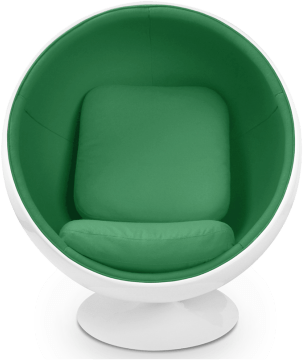 Ball Chair Green/White/Medium image.