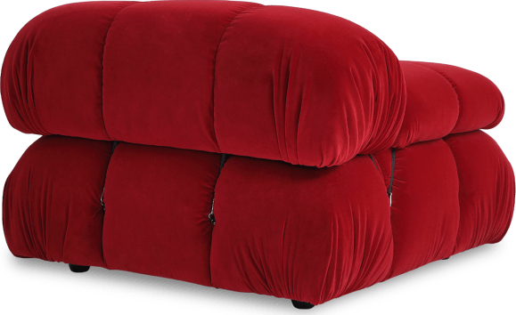 Camaleonda Style Right Arm Sofa Dark Red Velvet/Velvet image.