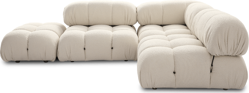 Camaleonda Style Corner Sofa - Left Armrest Creamy Boucle/Boucle image.