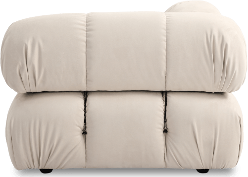 Camaleonda Style Corner Sofa - Right Armrest Creamy Alcantara/Alcantara image.