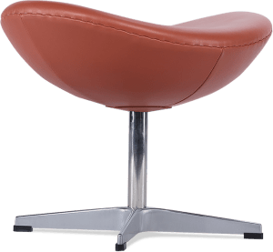Egg Stool Premium Leather/With piping/Caramel Aniline image.