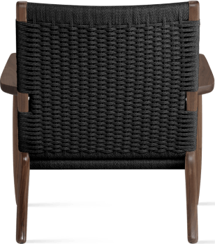 CH25 Easy Chair Walnut/Black image.