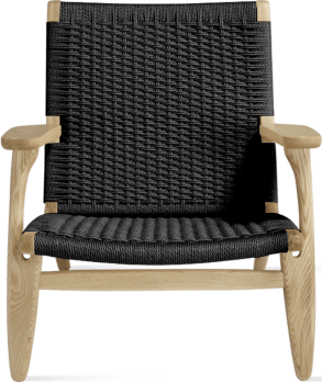 CH25 Easy Chair Solid Ash /Black image.