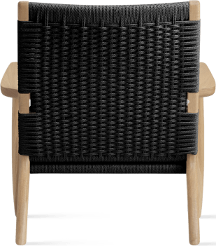 CH25 Easy Chair Solid Oak/Black image.