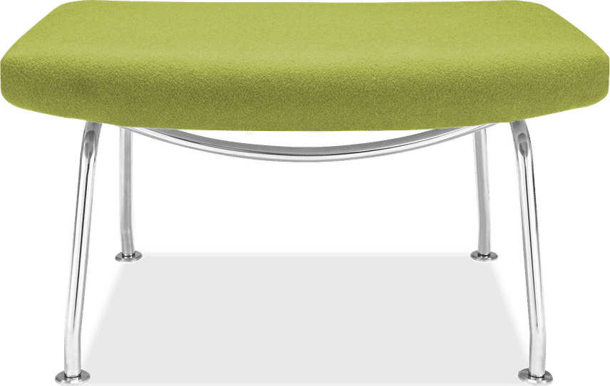 CH445 - Wing Chair Stool Wool/Light Green image.