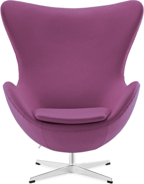 The Egg Chair Wool/Without piping/Purple image.