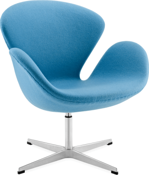 The Swan Chair  Wool/Without piping/Morocan Blue image.