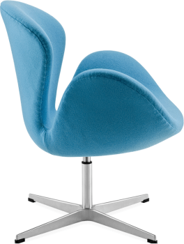 The Swan Chair  Wool/Without piping/Morocan Blue image.