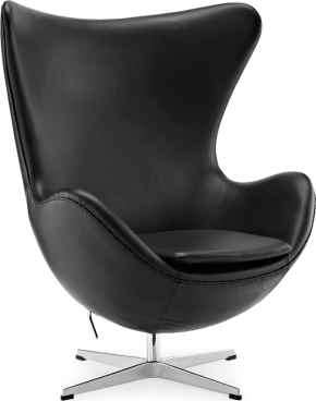 The Egg Chair Premium Leather/With piping/Black  image.