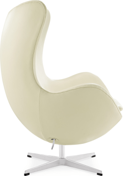 The Egg Chair Premium Leather/With piping/Cream image.