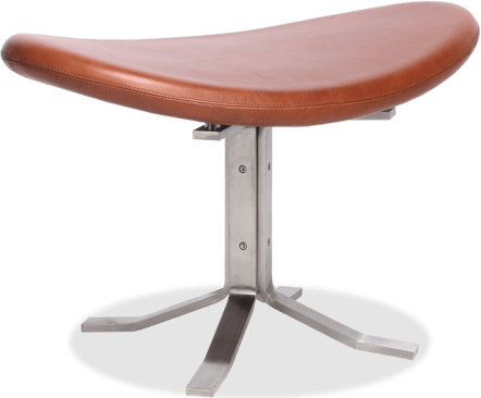 The Corona Stool Premium Leather/Dark Tan image.