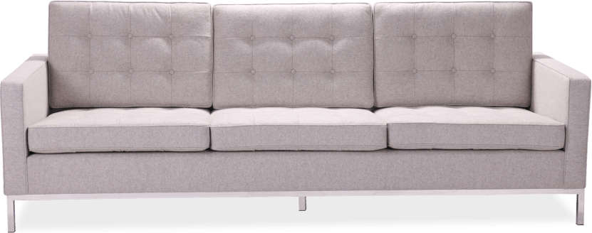 Knoll 3 Seater Sofa Wool/Light Pebble Grey image.