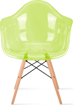 DAW Style Transparent Chair 31 CM/Light Wood image.