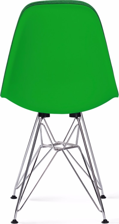 DSR Style Upholstered Dining Chair Lime image.