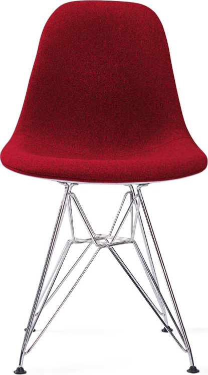 DSR Style Upholstered Dining Chair Deep Red image.