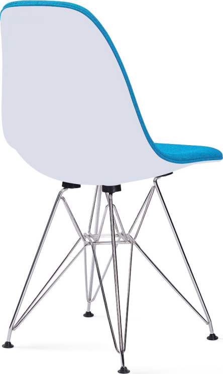 DSR Style Upholstered Dining Chair Moroccan Blue image.
