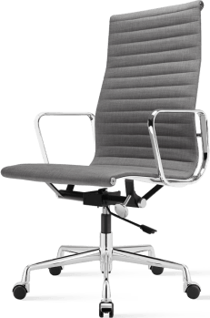 Eames Style Office Chair EA119 Fabric Light Grey image.