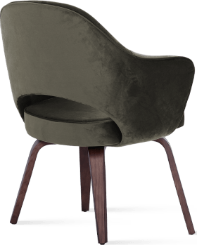 Executive Armchair - Velvet Pebble Green Velvet image.