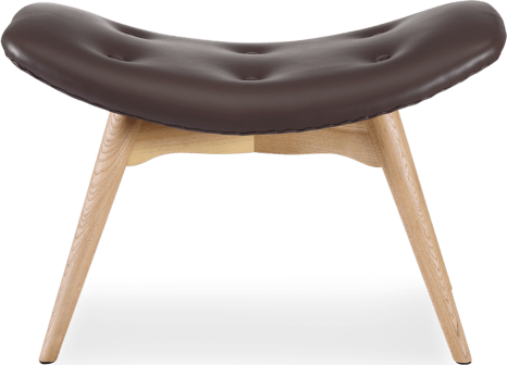 Featherston Ottoman Premium Leather/Mocha image.