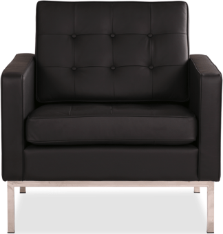 Knoll Armchair Premium Leather/Dark Tan image.