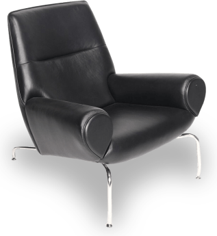 EJ101 Queen Chair Premium Leather/Dark Tan image.