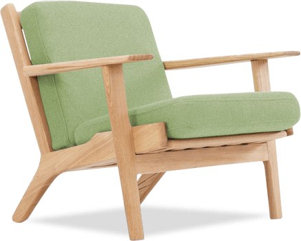 GE 290 Plank Chair Light Green/Ash Wood image.