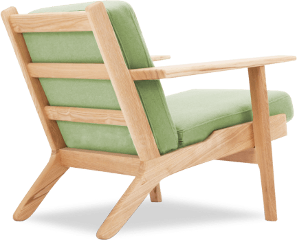 GE 290 Plank Chair Light Green/Ash Wood image.