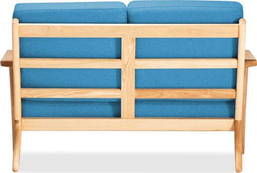 GE 290 Plank Loveseat 2 Seater Sofa Morocan Blue/Ash Wood image.
