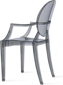 Louis Ghost Armchair Smoked Transparent image.