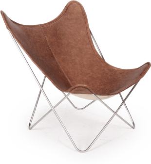 Butterfly Chair Without throw/Dark Tan image.