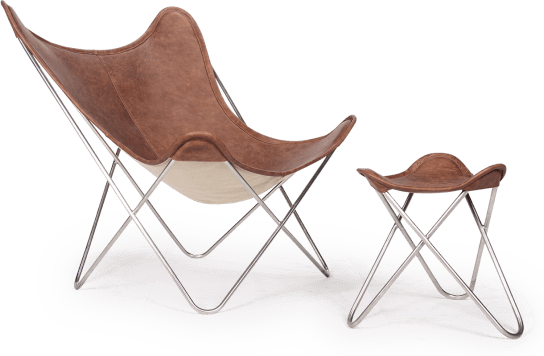 Butterfly Chair Without throw/Dark Tan image.