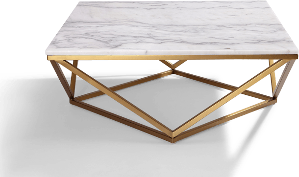 Jasmine Coffee Table  White Marble image.