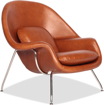 Womb Chair Premium Leather/Dark Tan image.