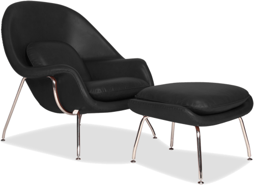 Womb Chair Premium Leather/Black  image.