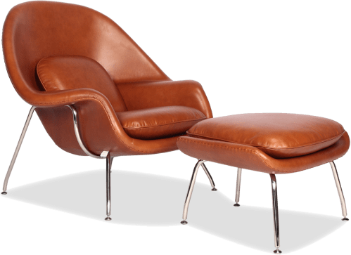 Womb Chair Premium Leather/Dark Tan image.