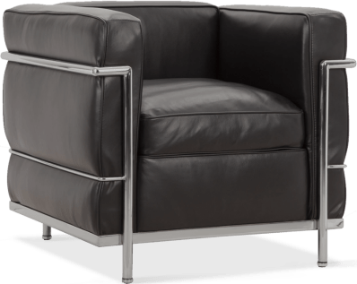 LC2 Style Petit Confort Armchair Black image.