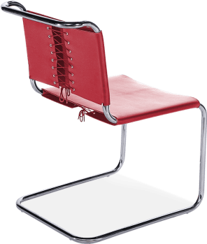 Mart Stam Chair Premium Leather/Red image.
