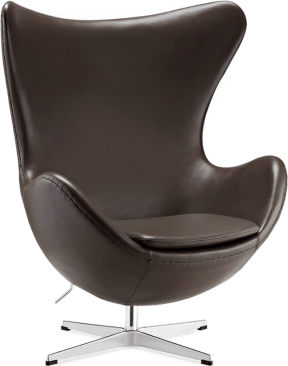 The Egg Chair Premium Leather/With piping/Mocha image.