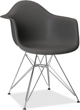 DAR Style Plastic Chair Basalt image.