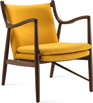 No. 45 Chair Mustard/Fabric/Walnut image.