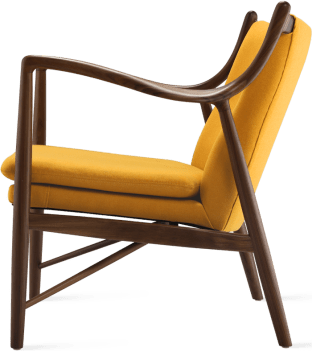 No. 45 Chair Mustard/Fabric/Walnut image.