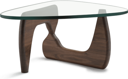 Noguchi Style Coffee Table Walnut/Medium image.
