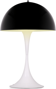 Panthella Style Table Lamp Black image.