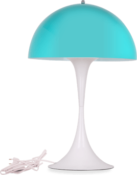 Panthella Style Table Lamp Aqua Blue image.