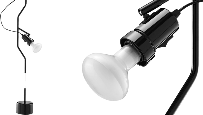 Parentesi Floor To Ceiling Style Lamp White image.